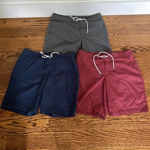 Lot of 3 Abercrombie & Fitch Board Shorts